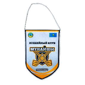 Вымпел "Хоккейный клуб Мунайшы" 21,5 х 15 см
