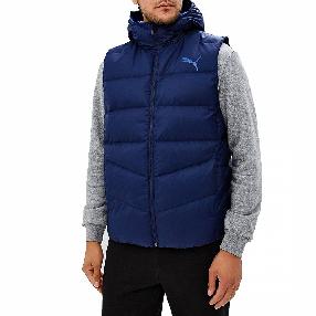 Жилет утепленный с капюшоном (пух) Puma Ess 400 Down Vest Peacoat темно-синий